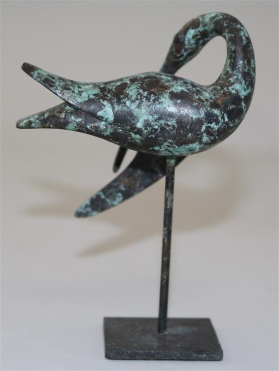 § Guy Taplin (B.1939) Miniature preening curlew, 1999, 4.5in.